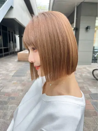 ショート カラー 🎧パーソナルケア/ 透明感カラー/ミユのヘアスタイル