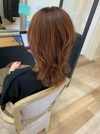 セミロング 艶髪レイヤー上田 紗也🇰🇷💗のヘアスタイル