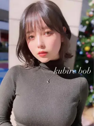 ミディアム カラー パーマ ヘアアレンジ 骨格別小顔カット/ 顔周りカット/金井のヘアスタイル