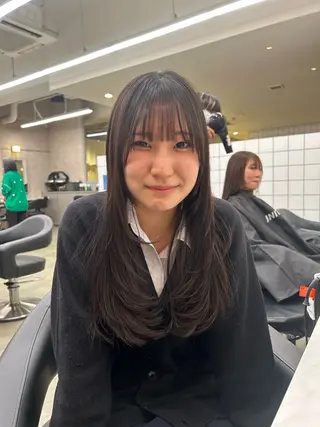 カラー 透明感ベージュ🤎 ナチュラルレイヤーのヘアスタイル
