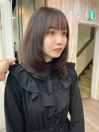ミディアム カラー HIKARU副店長/ ✨️髪質改善のヘアスタイル