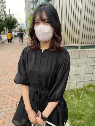 ミディアム 久保田 千尋のヘアスタイル
