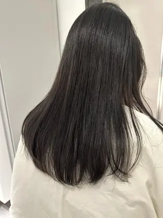ロング カラー ヘアアレンジ オリーブ透明感カラー 表参道/MIKUのヘアスタイル
