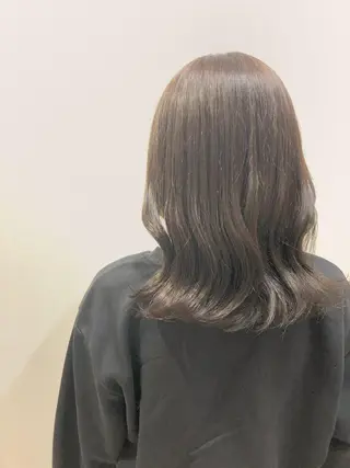 パーマ カラー セミロング 初めでも安心🌟 newi町田✂のヘアスタイル