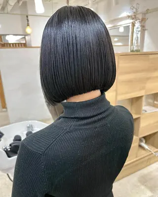 ショート カラー パーマ 銀座No.1髪質改善 縮毛矯正/本木のヘアスタイル