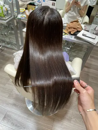 ロング カラー 髪質改善・縮毛矯正 濱　泰賀のヘアスタイル