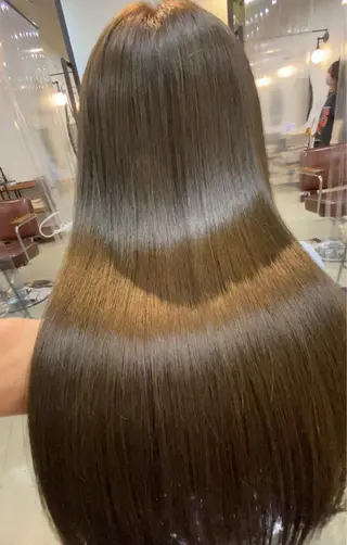 ロング カラー パーマ Lolonois梅田 スタッフのヘアスタイル