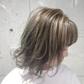 ミディアム カラー 🌟横浜THREE 店長担当🌟のヘアスタイル