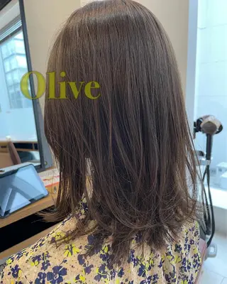 セミロング カラー ボブ/ミディアム 親しみやすさ/さくらのヘアスタイル