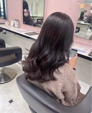 ロング miku/ラベンダー 透明感カラー🪻❤︎のヘアスタイル