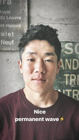 ショート パーマ メンズ KEN KENのヘアスタイル