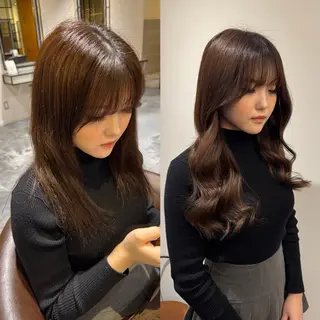 ロング ヘアアレンジ モテ髪🎀aoi/ ヘアメ/カラー/池袋のヘアスタイル