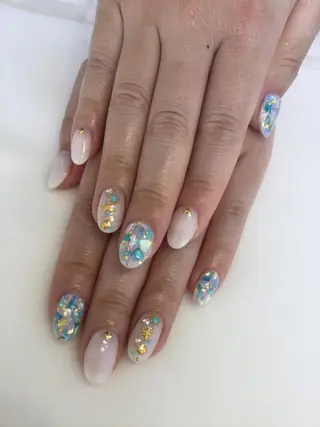 ネイル 💎🐰 saki. m 🐰💎のネイルデザイン