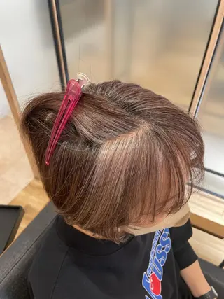 ショート シノハラ ガクト ショート/白髪ぼかしのヘアスタイル