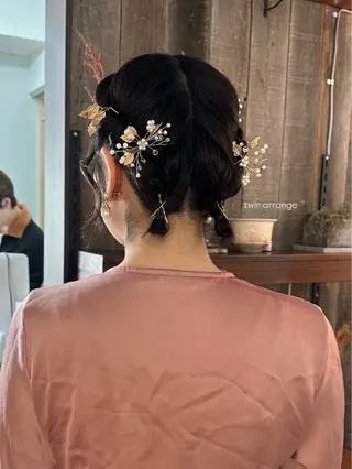 ミディアム カラー 暖色カラー/レイヤー 🌙 オノユリカのヘアスタイル