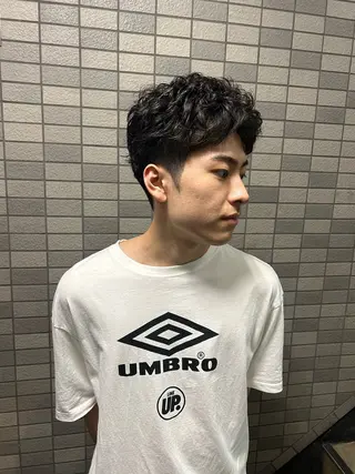 ショート パーマ メンズ 💈メンズ短髪特化 ✂︎伊藤大輝💈のヘアスタイル