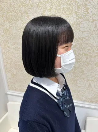 ショート パーマ 髪質改善カラー💎 オオネヨシナリのヘアスタイル