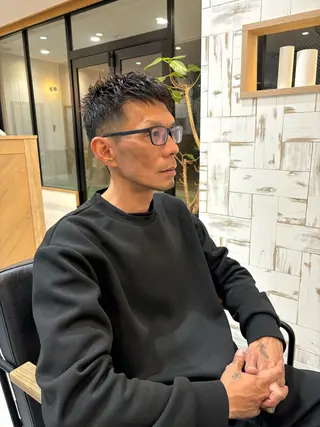 パーマ メンズ 【メンズショート 特化】村斎　伶次のヘアスタイル