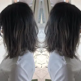 ミディアム カラー tuuli トゥーリのヘアスタイル