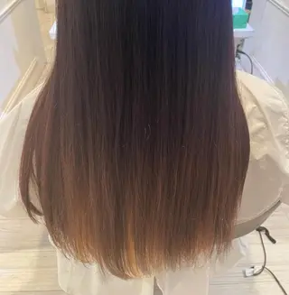 ロング カラー 髪質改善&ストレート ✂︎鈴木青樹のヘアスタイル