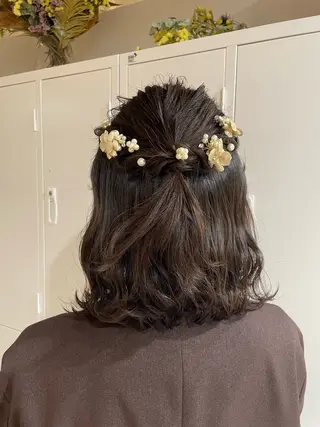 ミディアム 透明感ベージュカラー yumekaのヘアスタイル