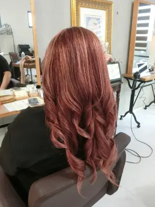 カラー ロング ma cherie 　naoのヘアスタイル