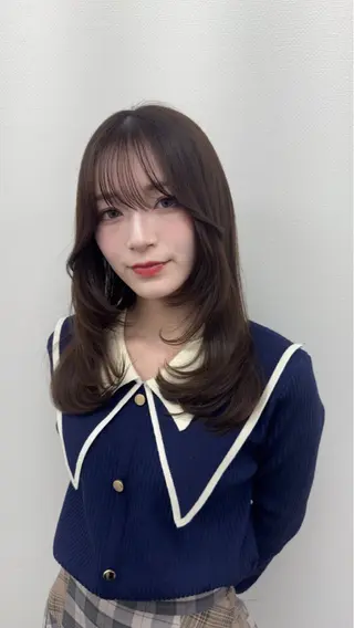 ロング カラー 絶対垢抜けレイヤー/ 透明感カラーリョウヤのヘアスタイル