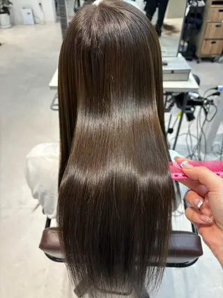 ロング カラー ninaアイドル前髪 ×透明感🎀のヘアスタイル