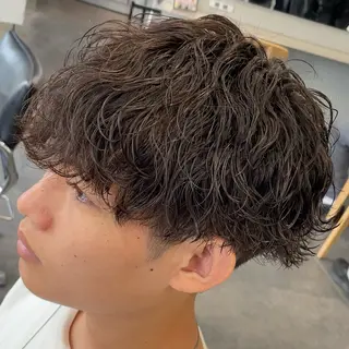 ミディアム パーマ ヘアアレンジ メンズ fifth 石川 凪のヘアスタイル
