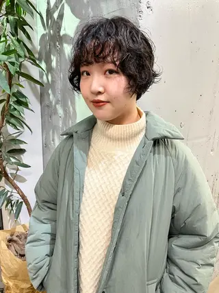 ショート パーマ ボブとパーマの達人 /美容室難民の方是非のヘアスタイル