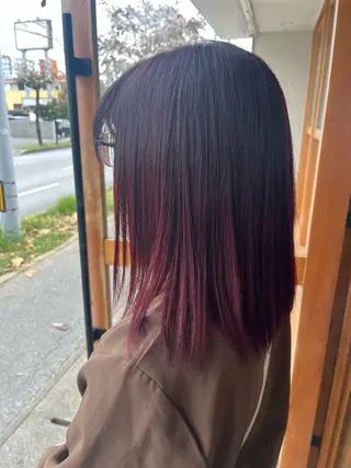 カラー ノハナ💜北谷 BY MY SIDEのヘアスタイル