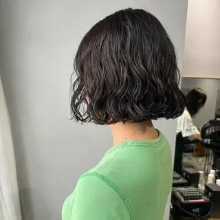 ミディアム カラー パーマ akane/ボブ /ブラウンベージュのヘアスタイル