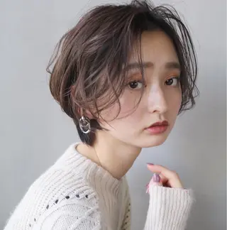 ショート カラー ウルフレイヤーカット /チヒロのヘアスタイル