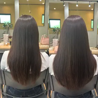 ロング パーマ hub hair レイヤー/透明感のヘアスタイル