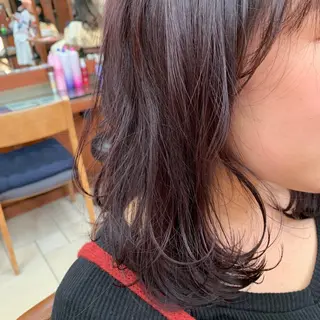 セミロング カラー 加藤 綾華のヘアスタイル