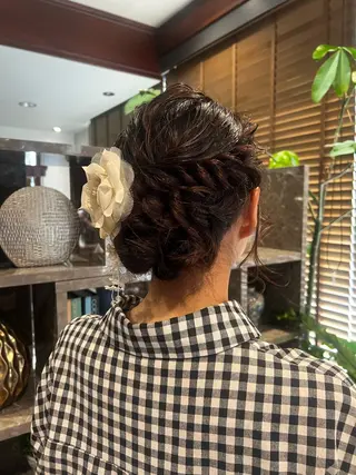 ヘアアレンジ れいな🌼 ボブ･艶カラー🌼のヘアスタイル