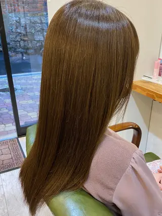 ロング カラー エイトウメダ 店長 稲尾友則のヘアスタイル