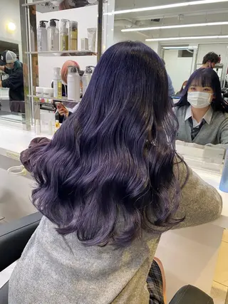 ロング 🦋色落ち綺麗カラー メンズYUZU🦋‪のヘアスタイル