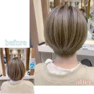ショート 💎桑原勇志/ ショート/ハイトーンのヘアスタイル