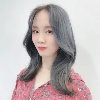 セミロング カラー TSUYOSHI 韓国ヘア/くびれヘアのヘアスタイル