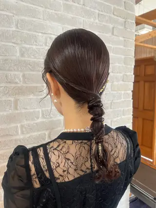 ロング ヘアアレンジ Topstylist YUKIのヘアスタイル