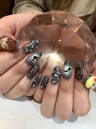 ロング glow_ nailのネイルデザイン