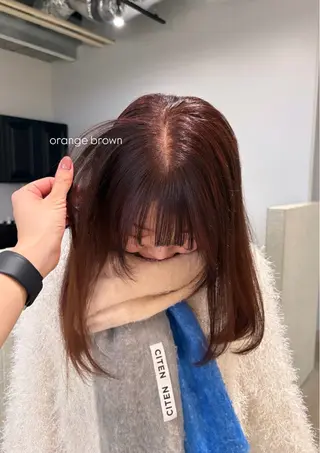 カラー 🎀RAMU🎀 暖色カラー/透明感のヘアスタイル