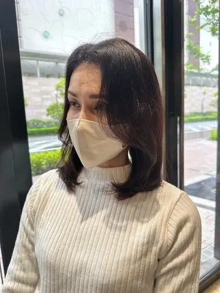 ミディアム 中尾 碧斗のヘアスタイル
