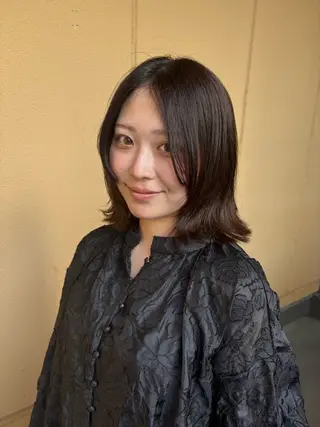 ミディアム tokute 片岡心🐥のヘアスタイル