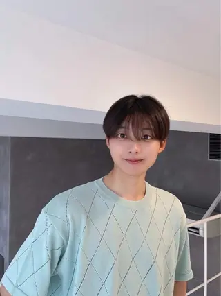 ショート カラー メンズ 隈元 光のヘアスタイル