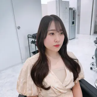セミロング カラー ♡上品韓国髪♡ブラ ウン/SAYATOのヘアスタイル