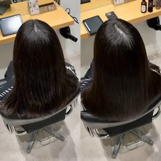 セミロング カラー 髪質改善ヘアケア 艶髪特化/上田のヘアスタイル