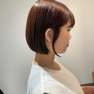 ショート カラー パーソナルカラー合わ せたカラー🤍なつみのヘアスタイル