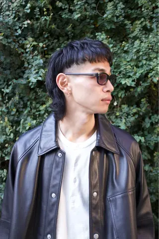 ショート パーマ メンズ メンズ専門ブリー チカラー⚡️リュウジのヘアスタイル